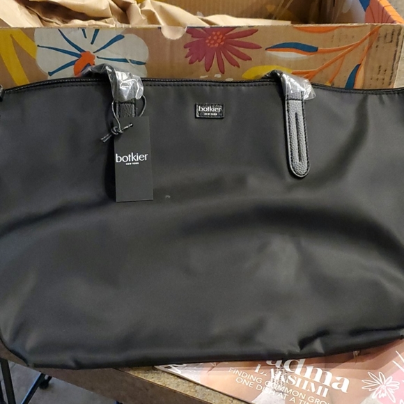 🖤 NIB Botkier Bond black canvas tote! - Picture 2 of 3